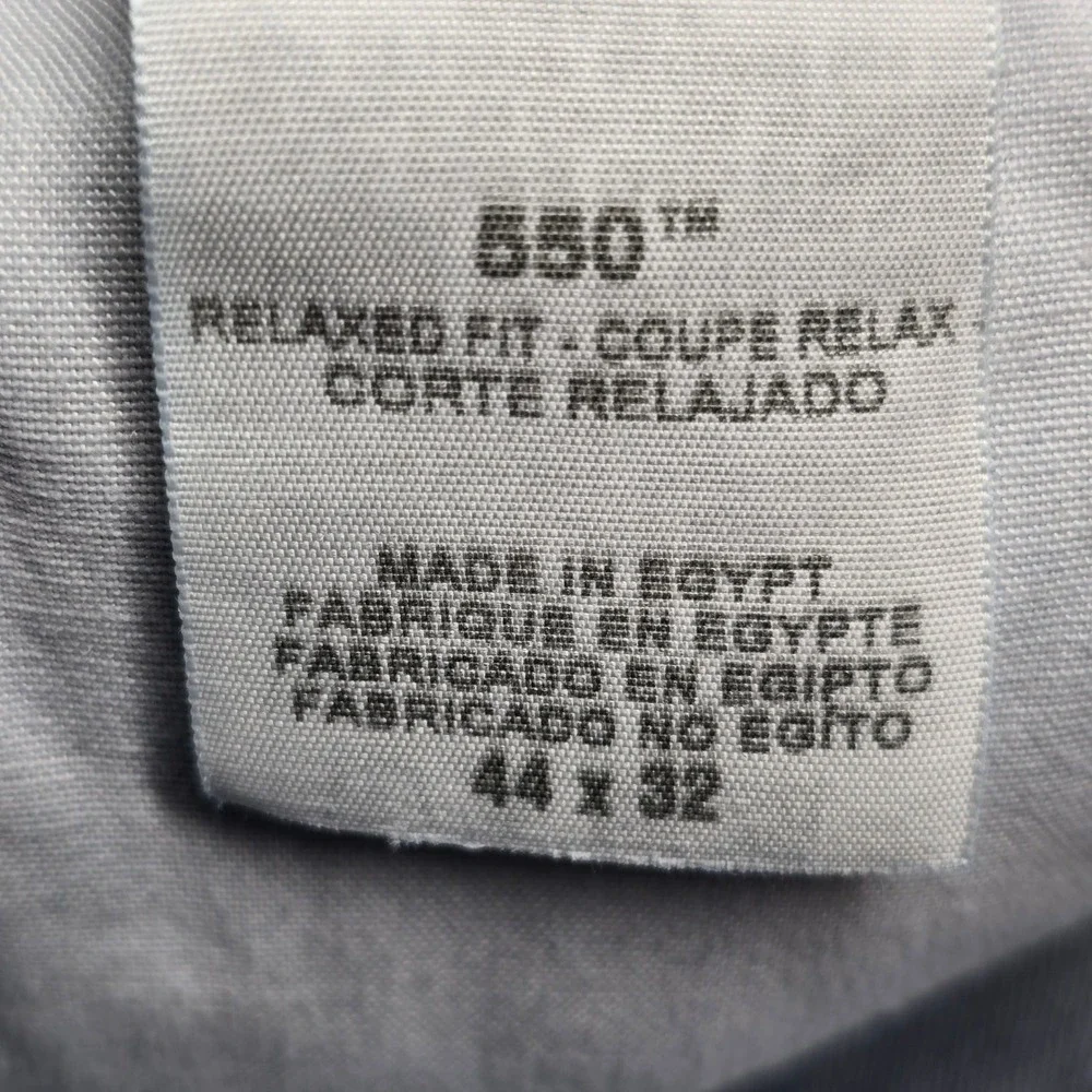 Levis 550 Relaxed Fit Jeans Mens 44x32 Medium Wash Blue Denim Tapered Leg 00550